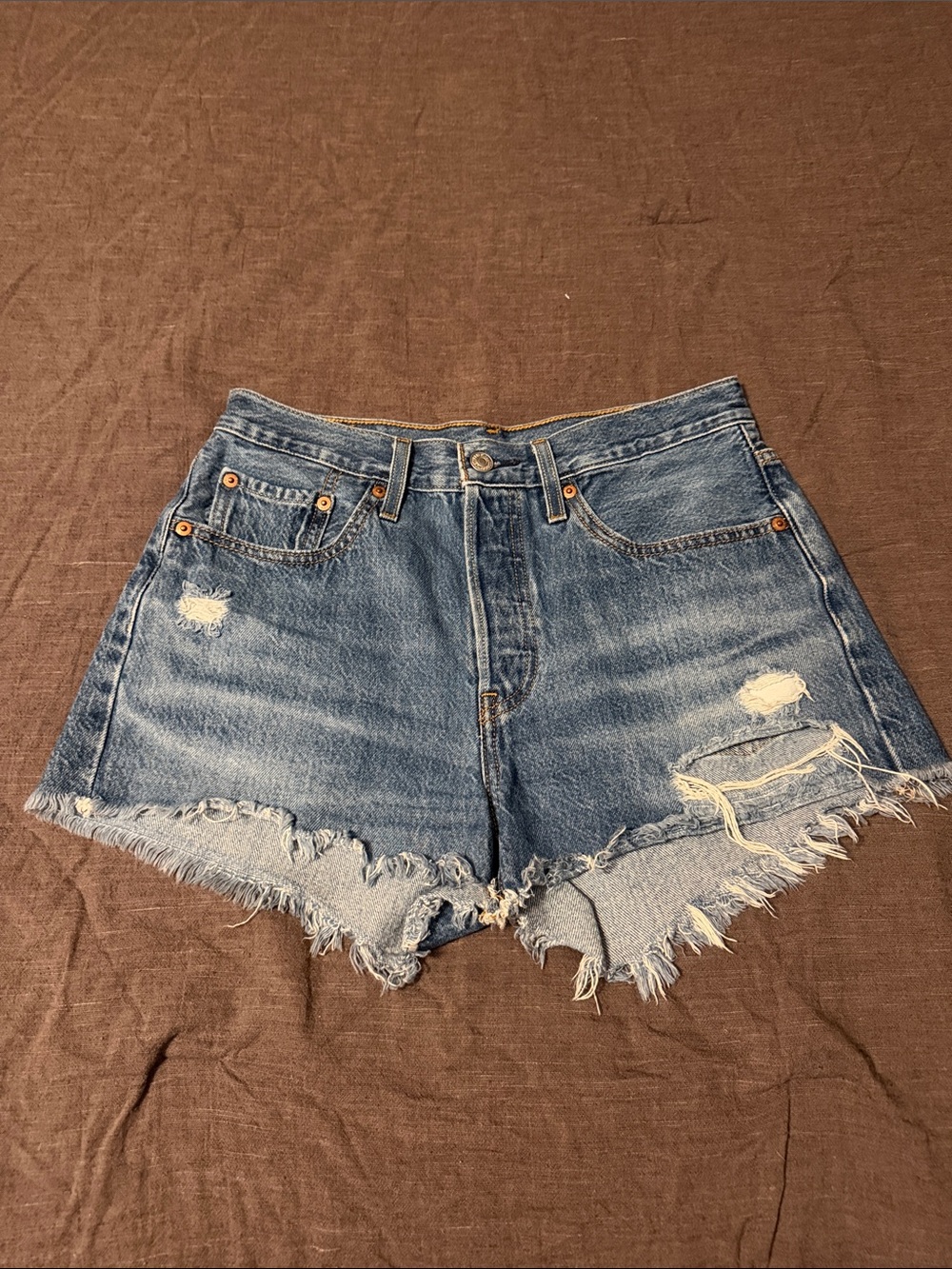Levi’s Distressed Denim Shorts size 27